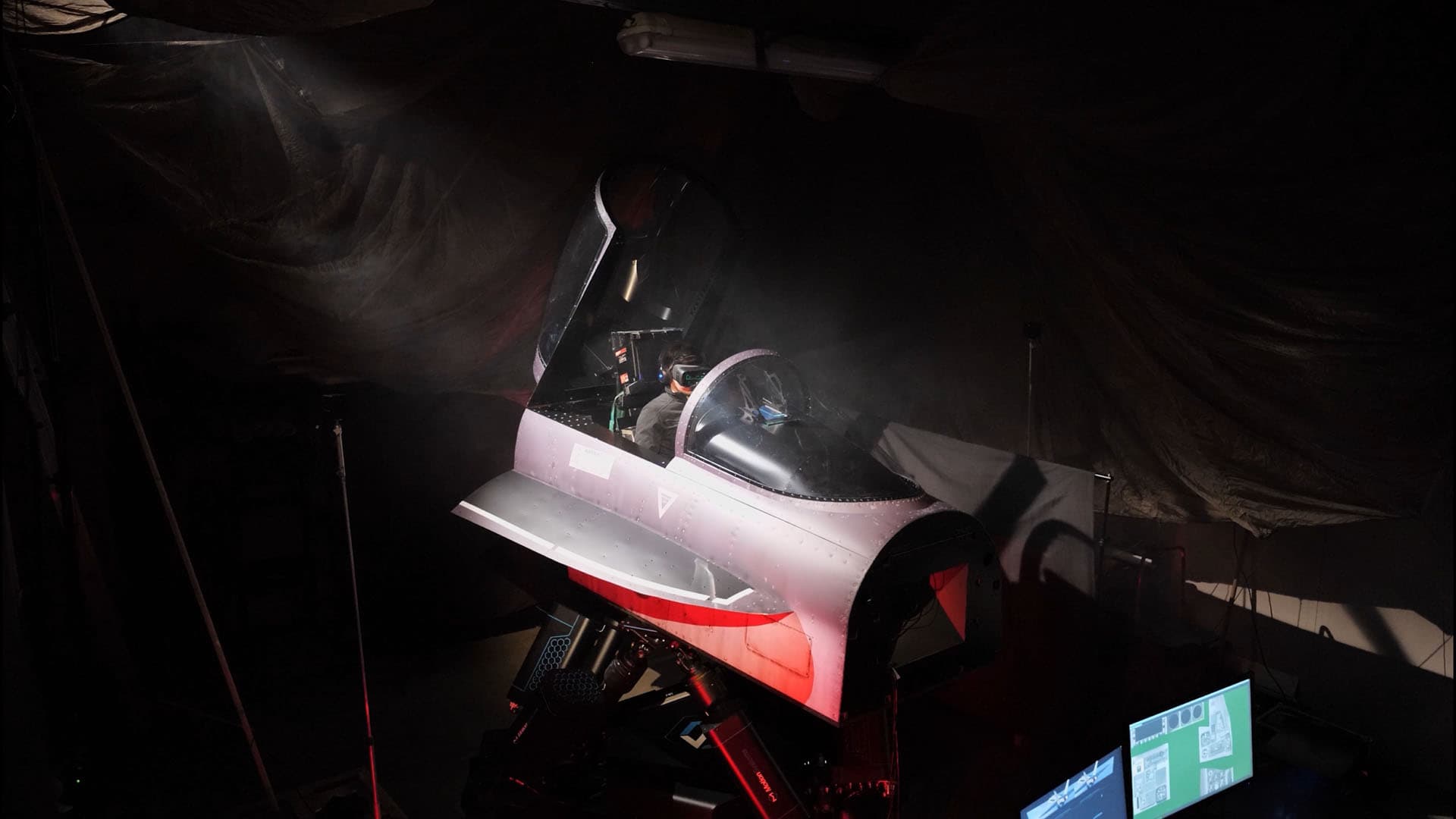 6DOF flight motion simulator on the PS-6TL-800 motion platform - photo 3