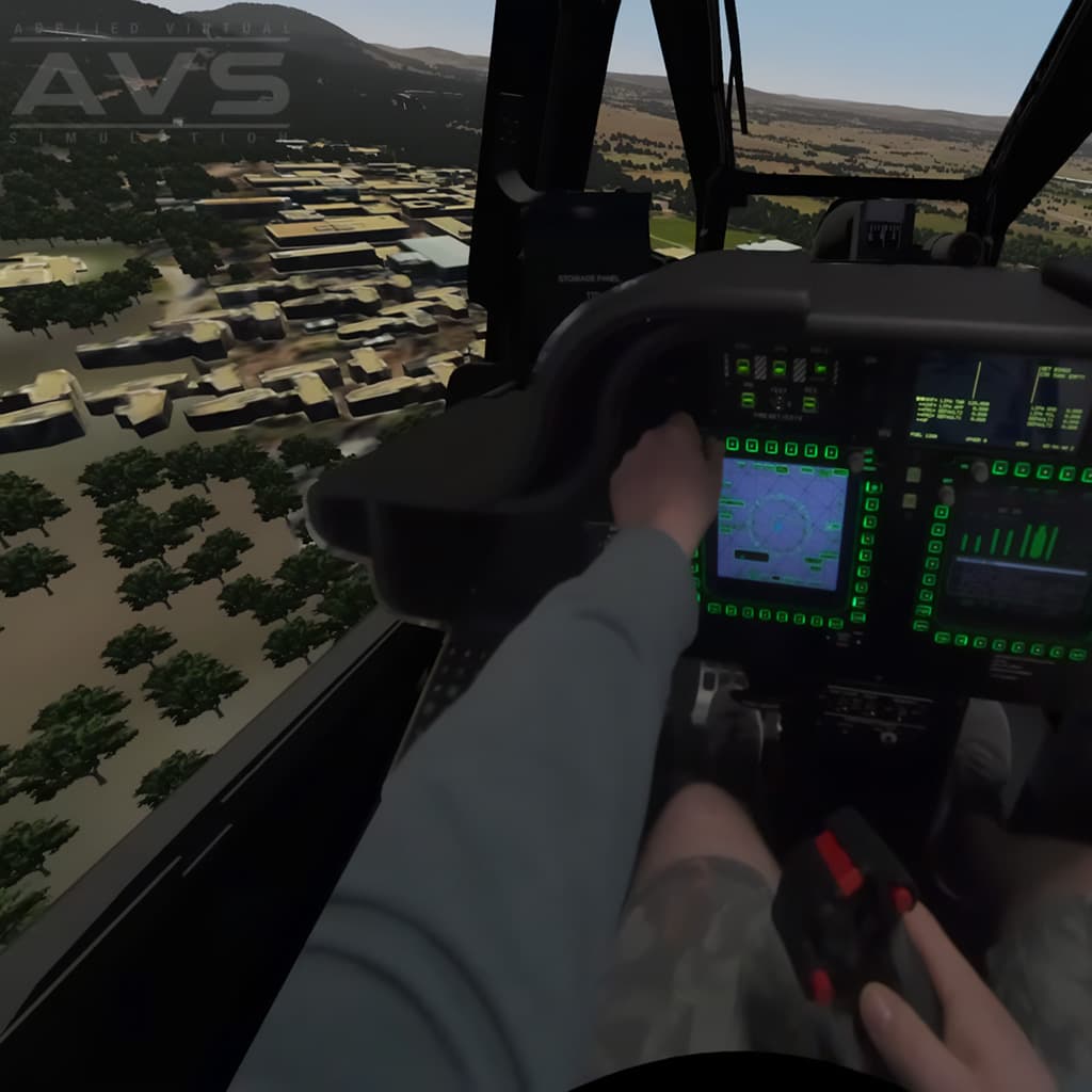 Apache Tactical Trainer Capability Demonstrator on the QS-220 motion platform - photo 5