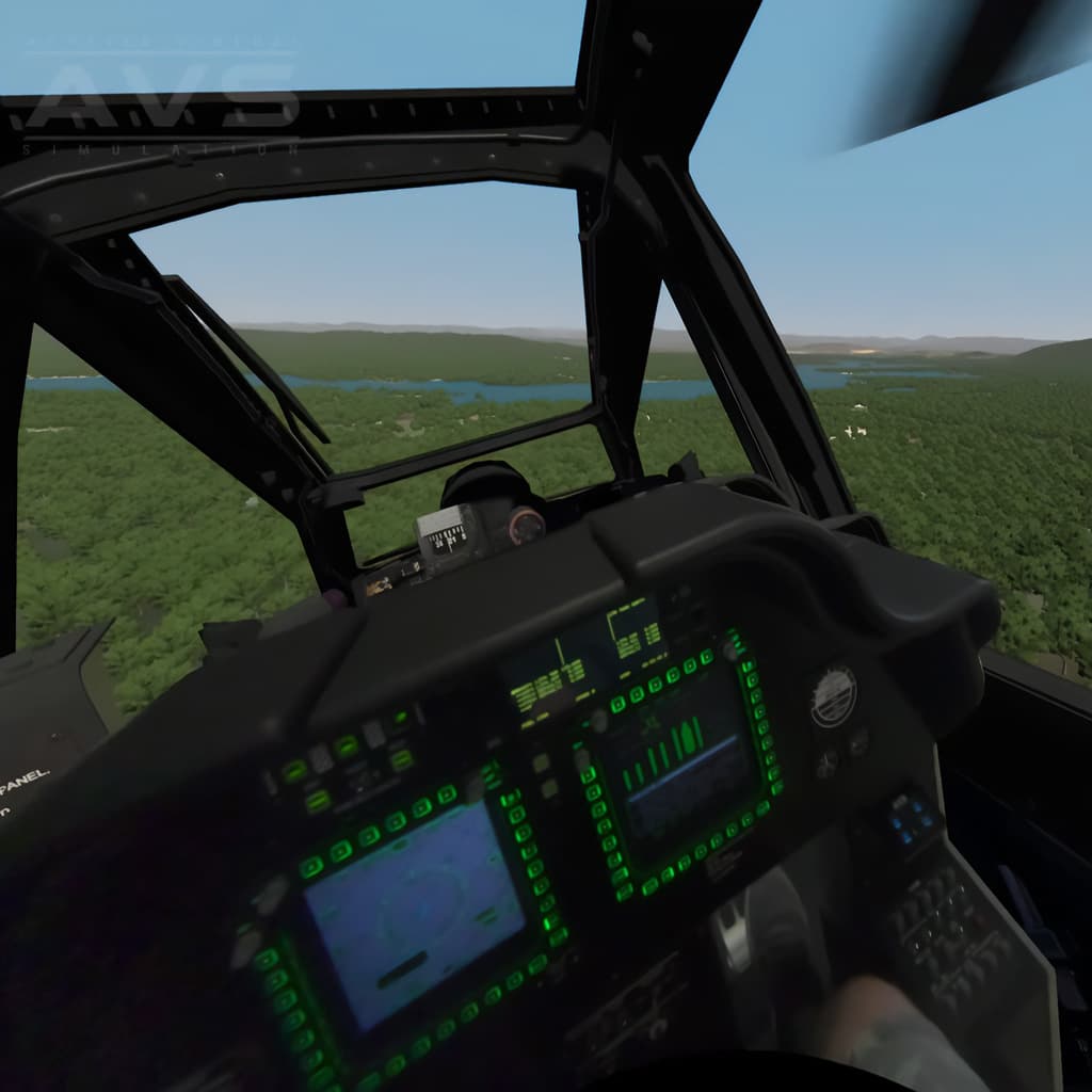 Apache Tactical Trainer Capability Demonstrator on the QS-220 motion platform - photo 6