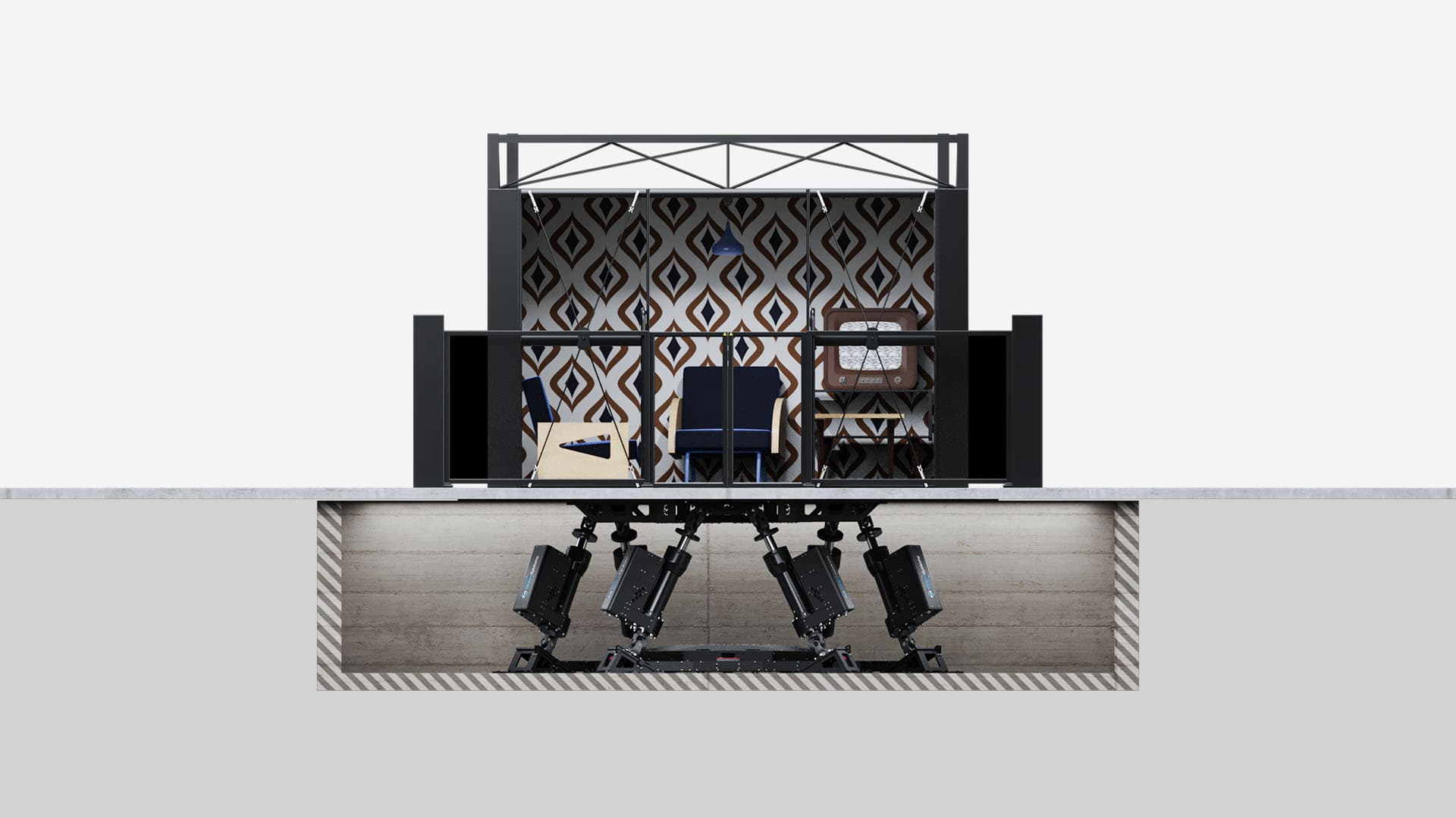 Earthquake Simulator on the PS-6TL-LP2000 motion platform - photo 2