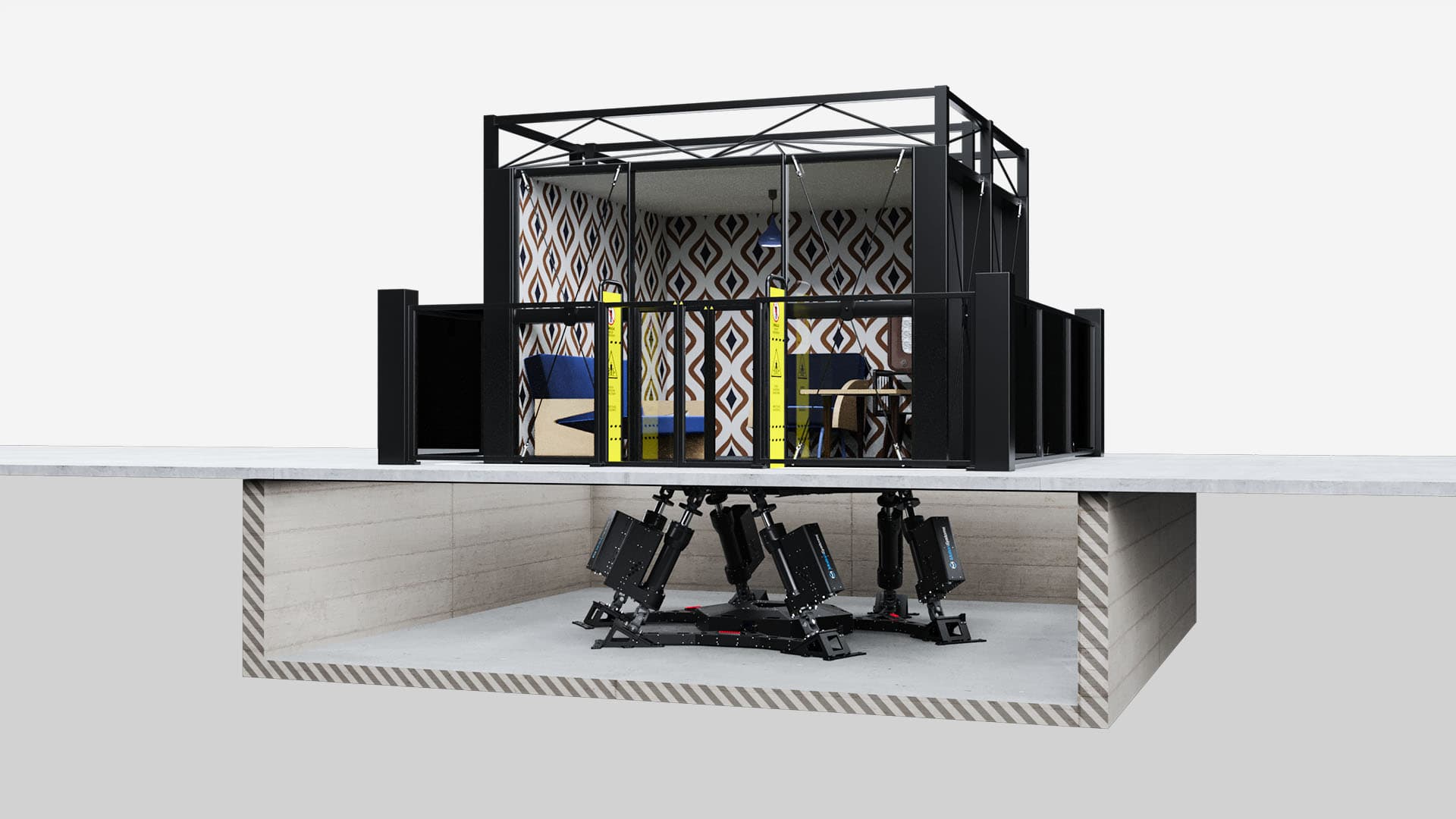 Earthquake Simulator on the PS-6TL-LP2000 motion platform - photo 3