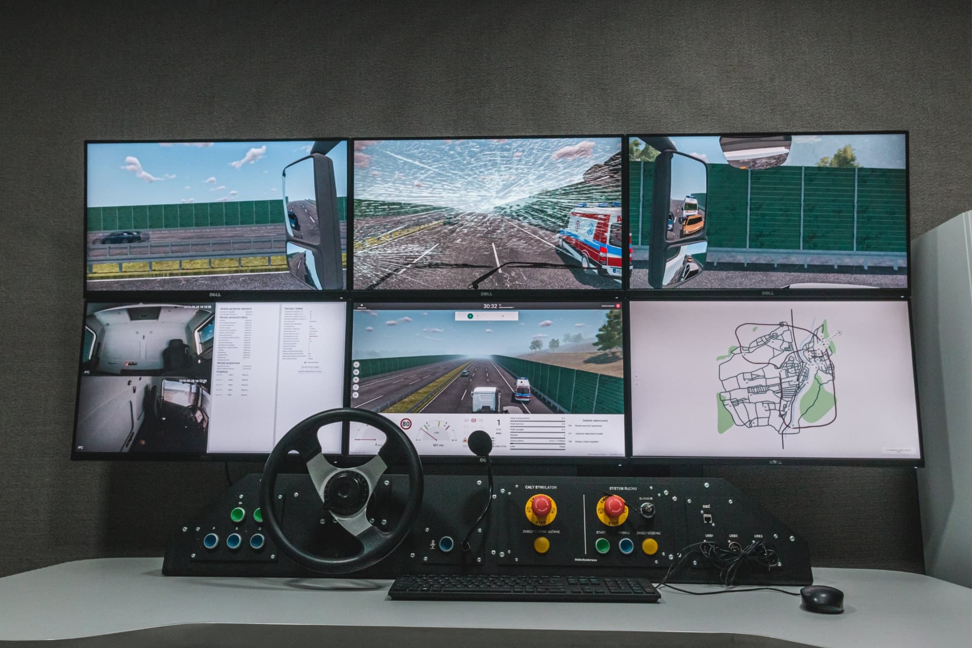 TS-10 truck driving simulator on the PS-6TM-1500 motion platform - photo 4