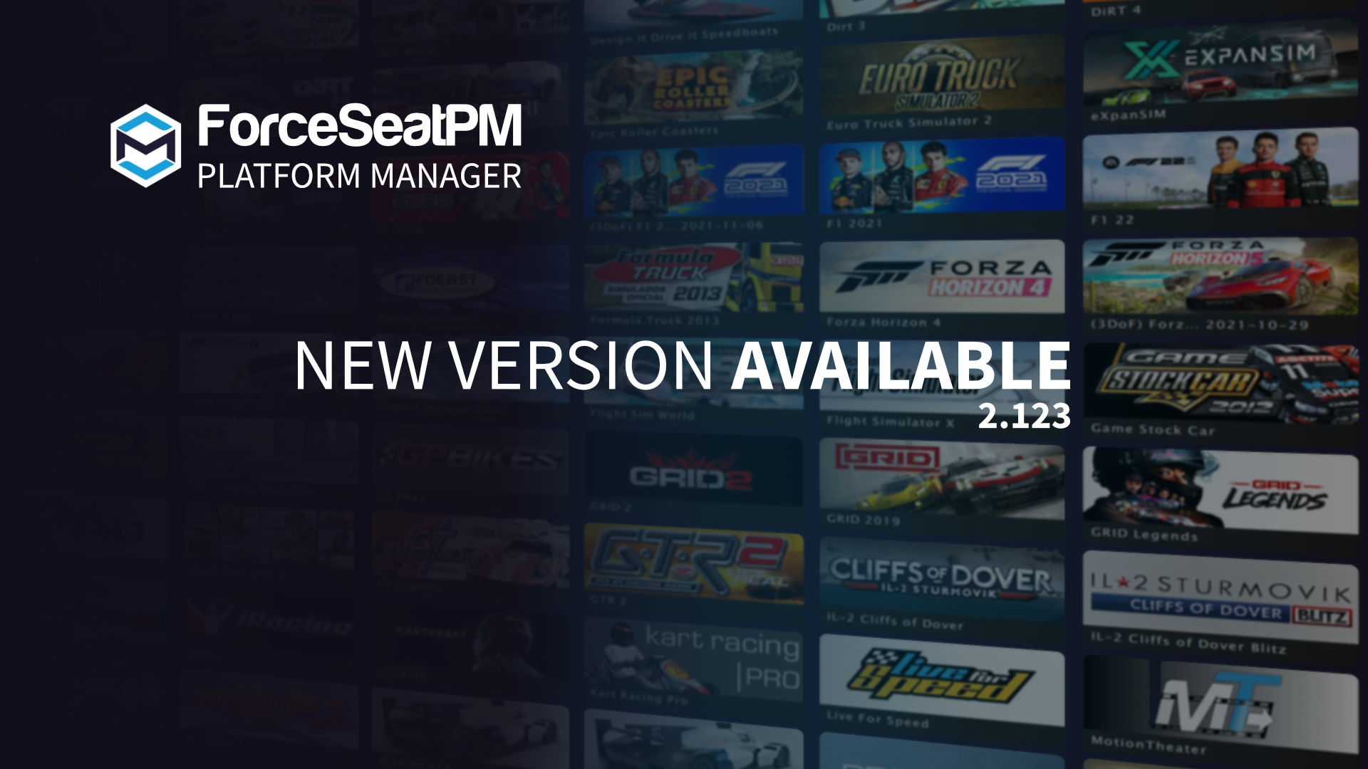 ForceSeatPM - Version 2.123 Released