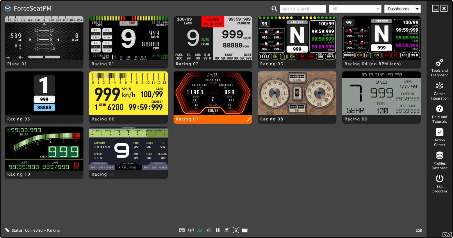ForceSeatPM - Dasboard