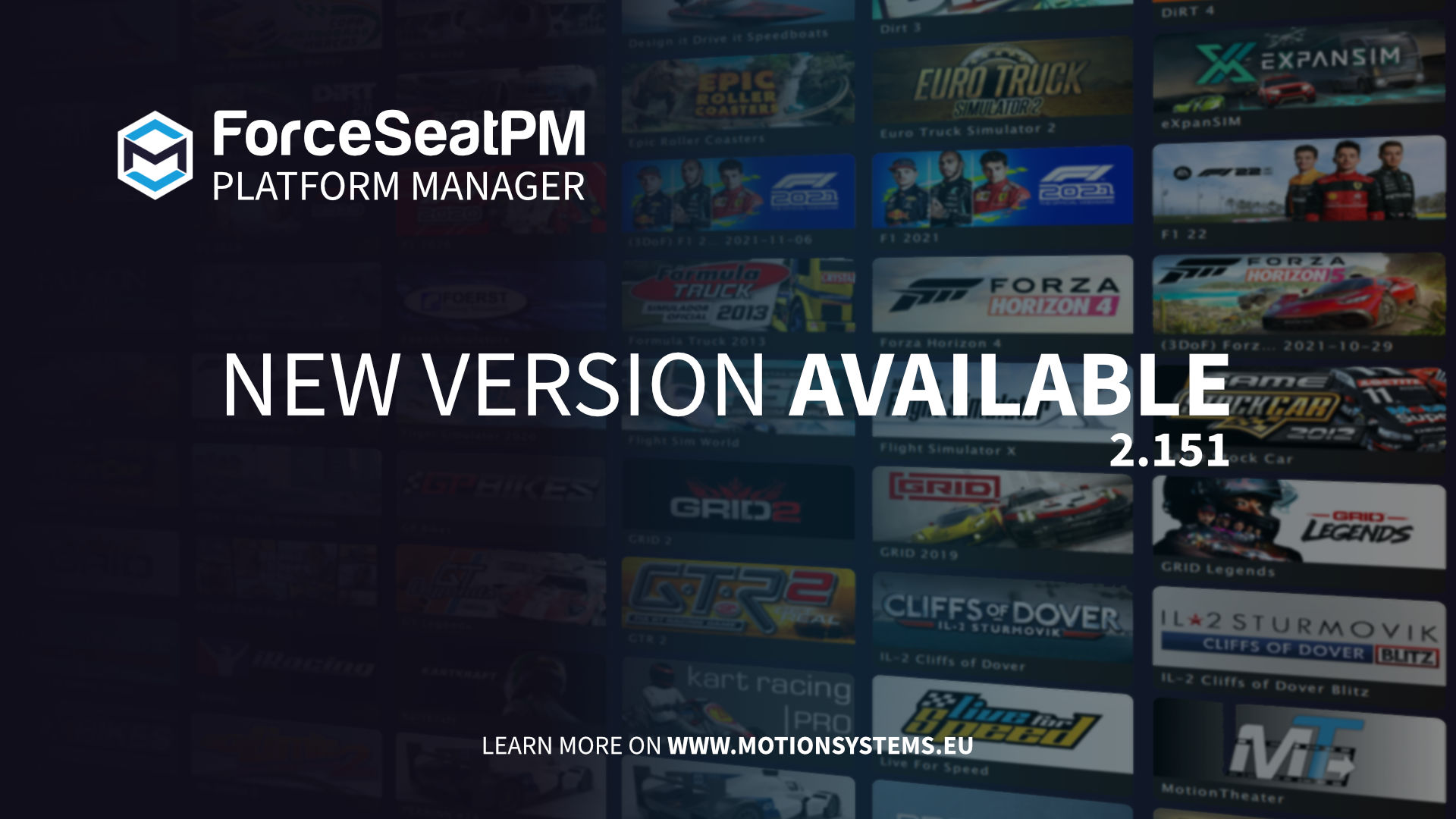 ForceSeatPM - Version 2.151 Released