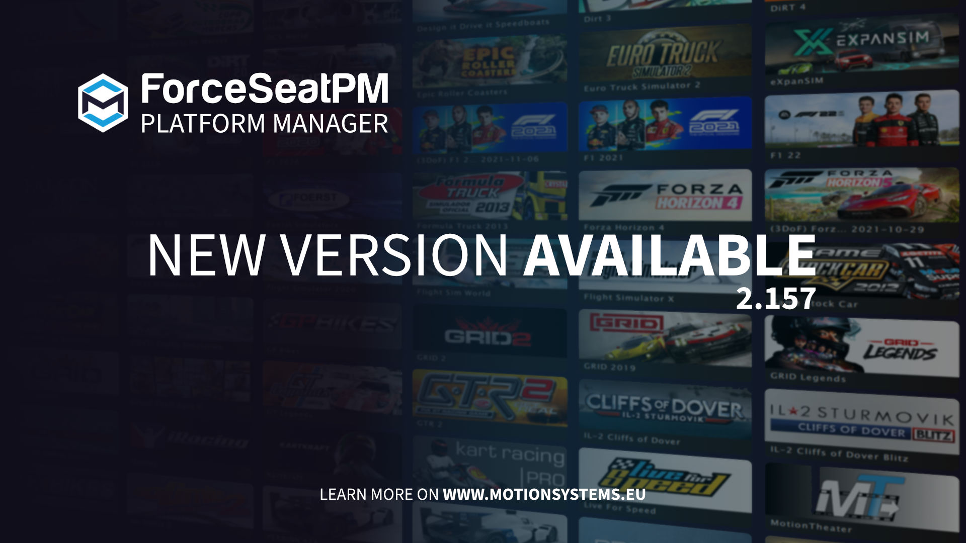 ForceSeatPM - Version 2.157 Released