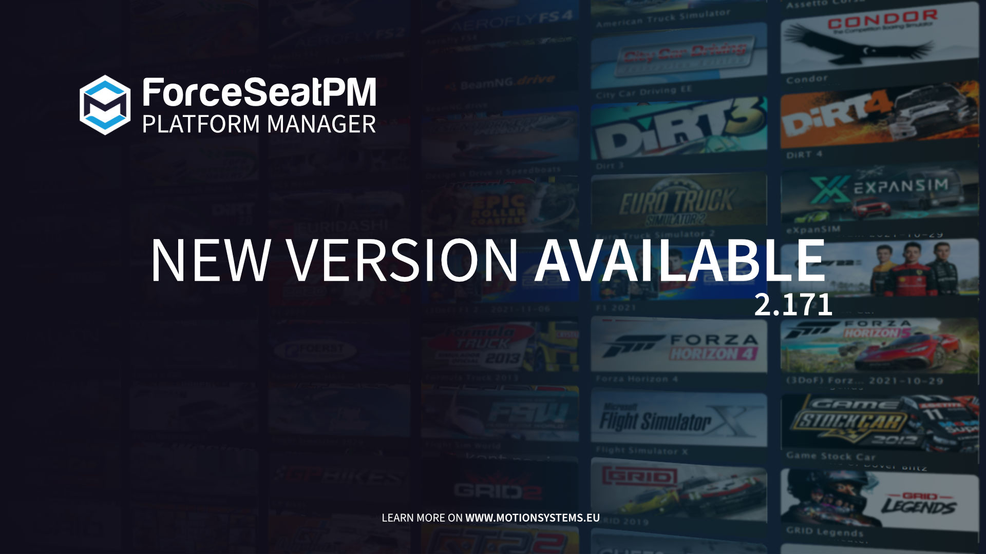 ForceSeatPM - Version 2.171 Released
