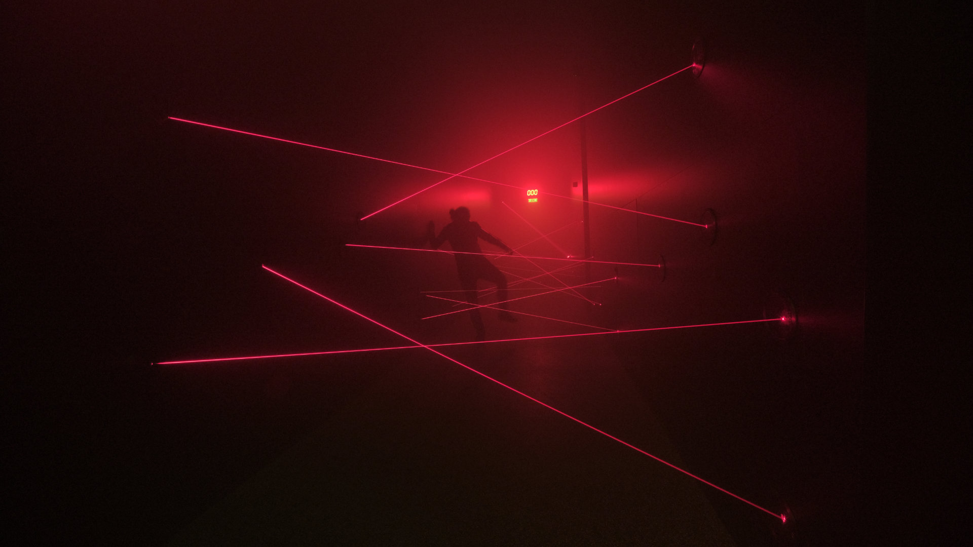 Laser labyrinth attraction at the Vizium science centre