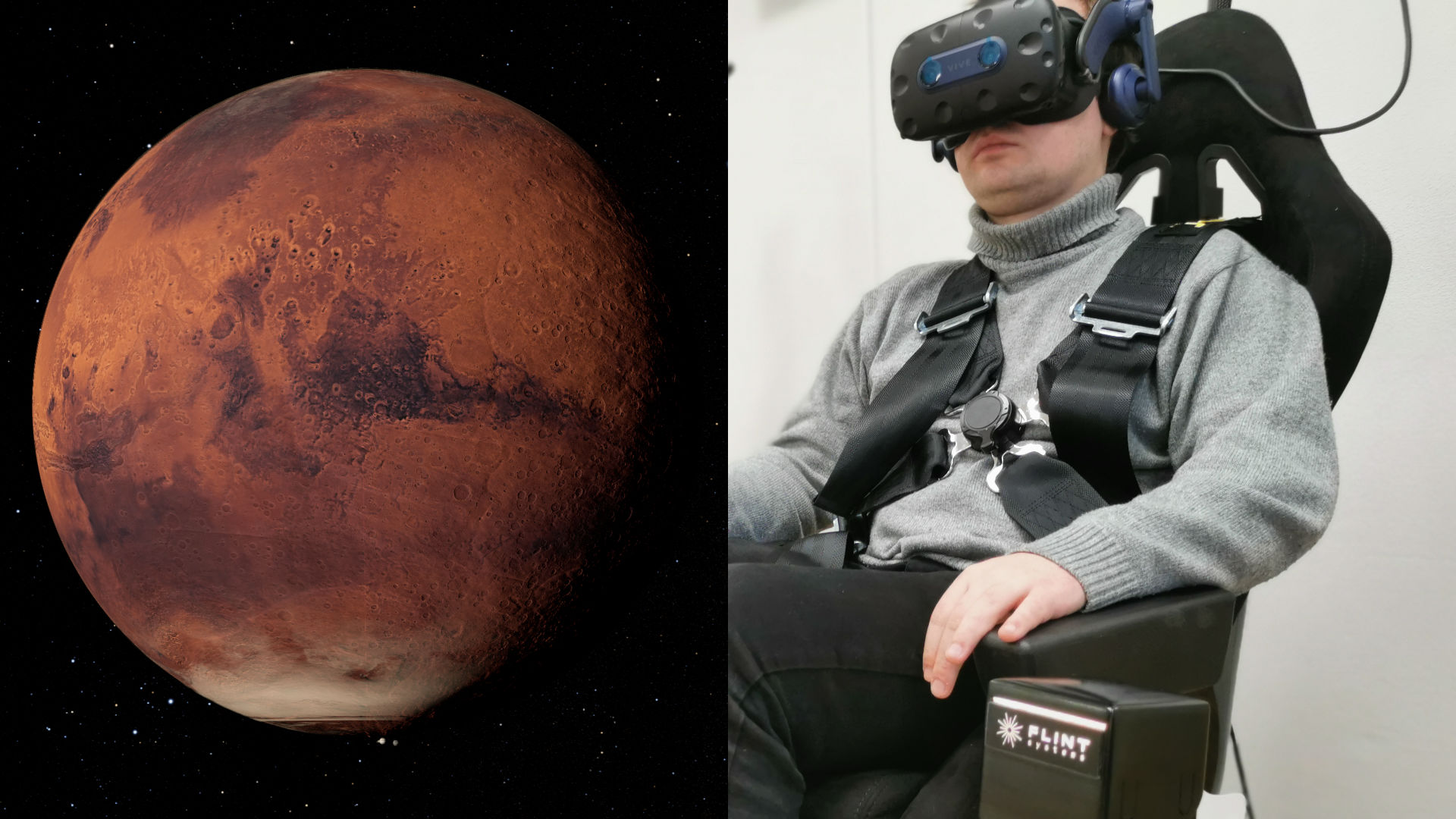 2DOF motion platforms prepared for the VR space flight experience
