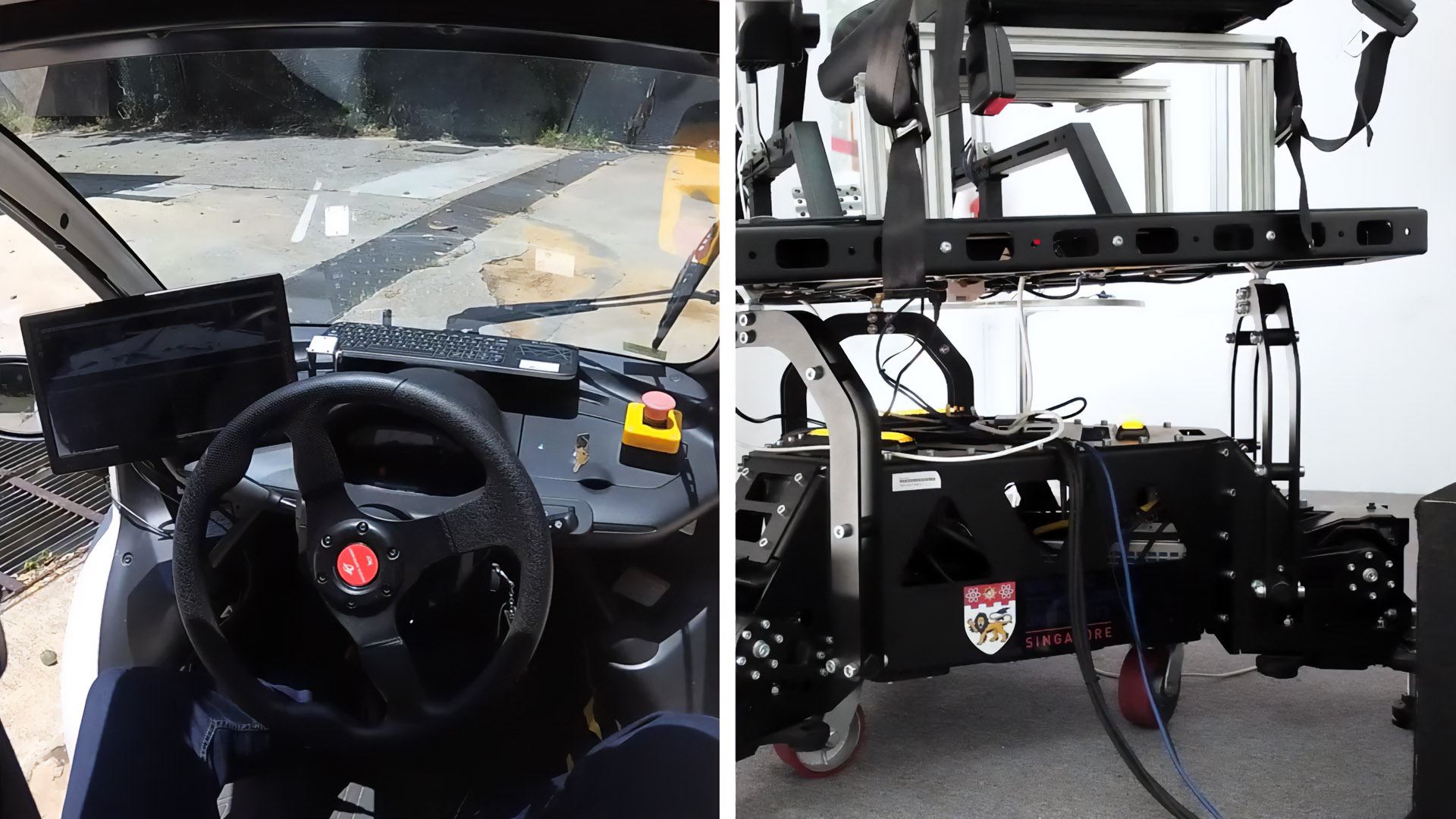 NTU teleoperation station for remote heavy vehicle operation