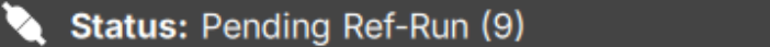Status pending ref run