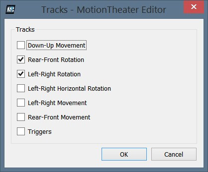 MotionTheater Tracks Configuration